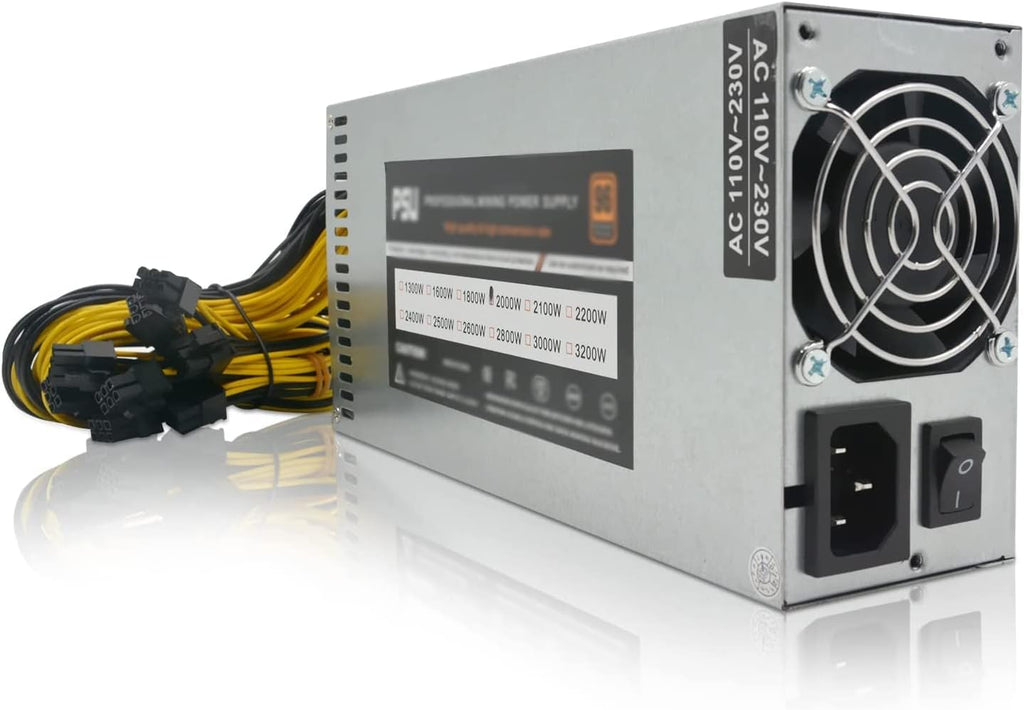 2000W 2U Single Channel Power Supply for 8 GPU P1204
