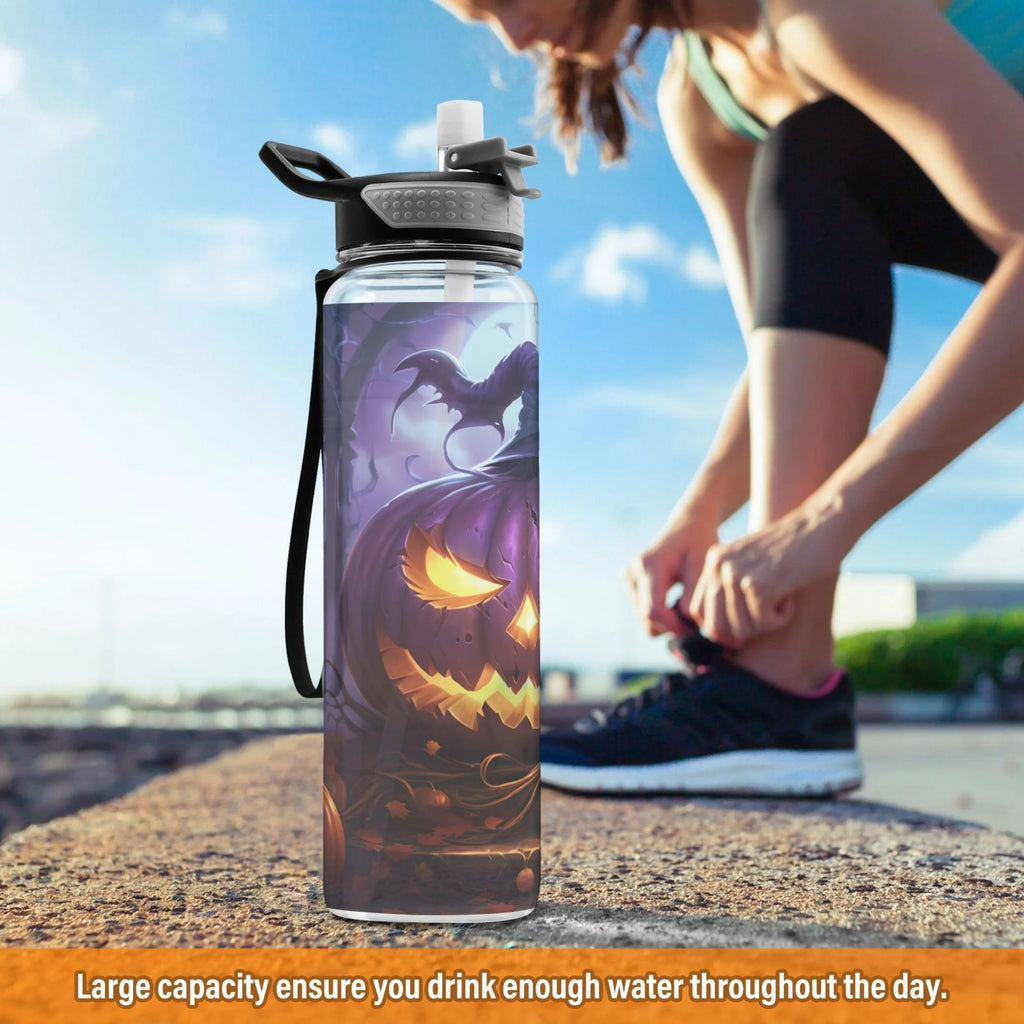 Clear 32oz Tritan Water Bottle with Straw F83228