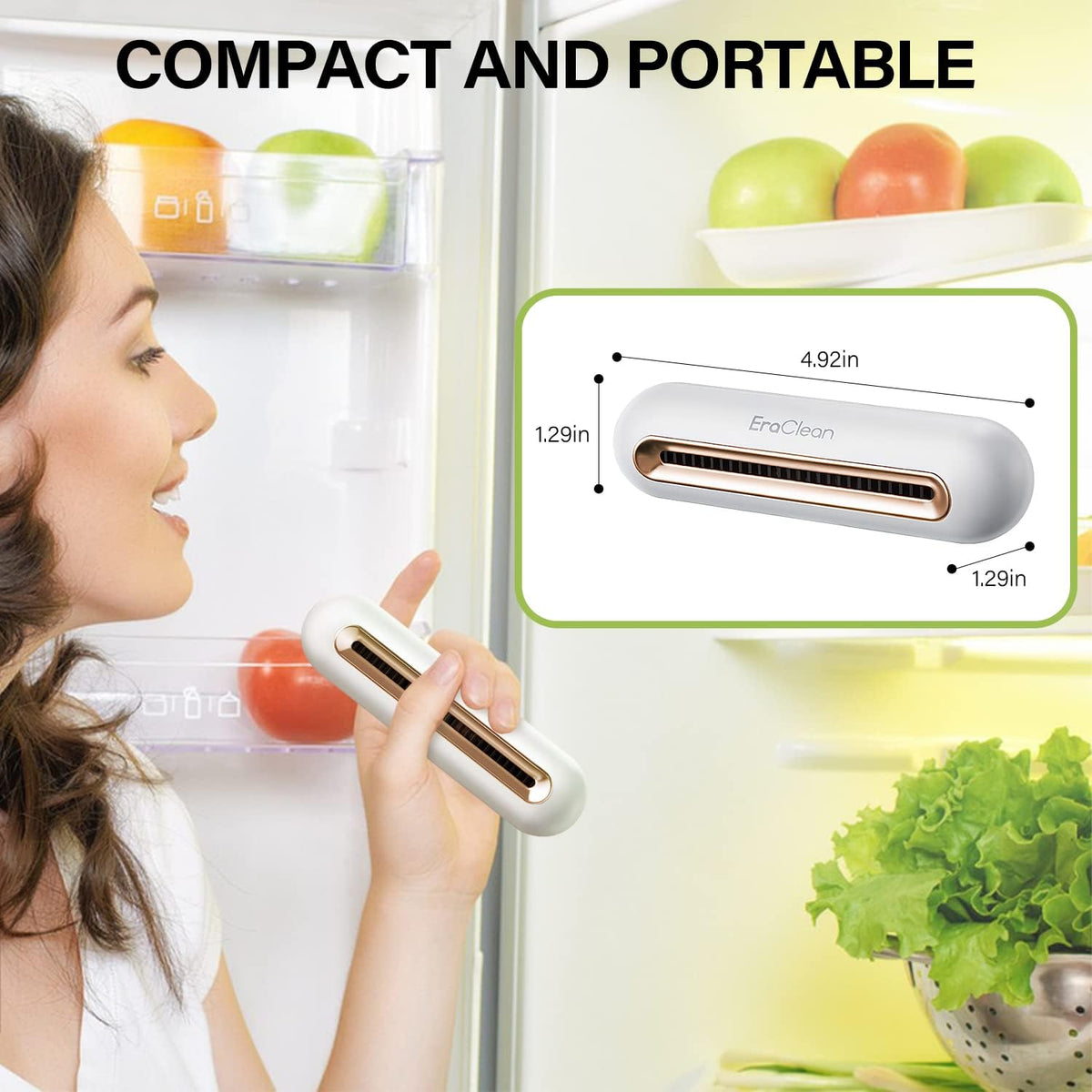 Mini Fridge Deodorizer, Rechargeable Odor Eliminator U402213