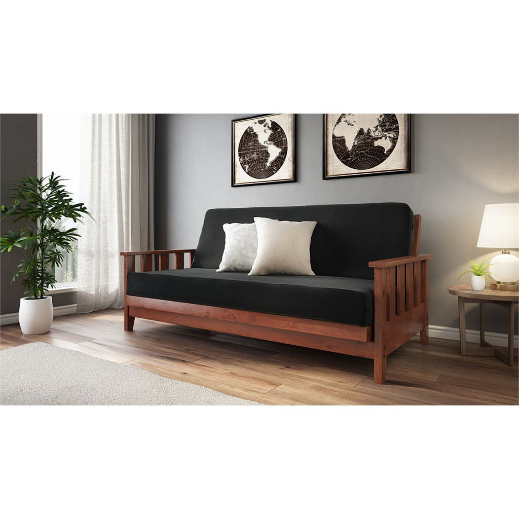 Warm Cherry Oak Futon with Cover G61781