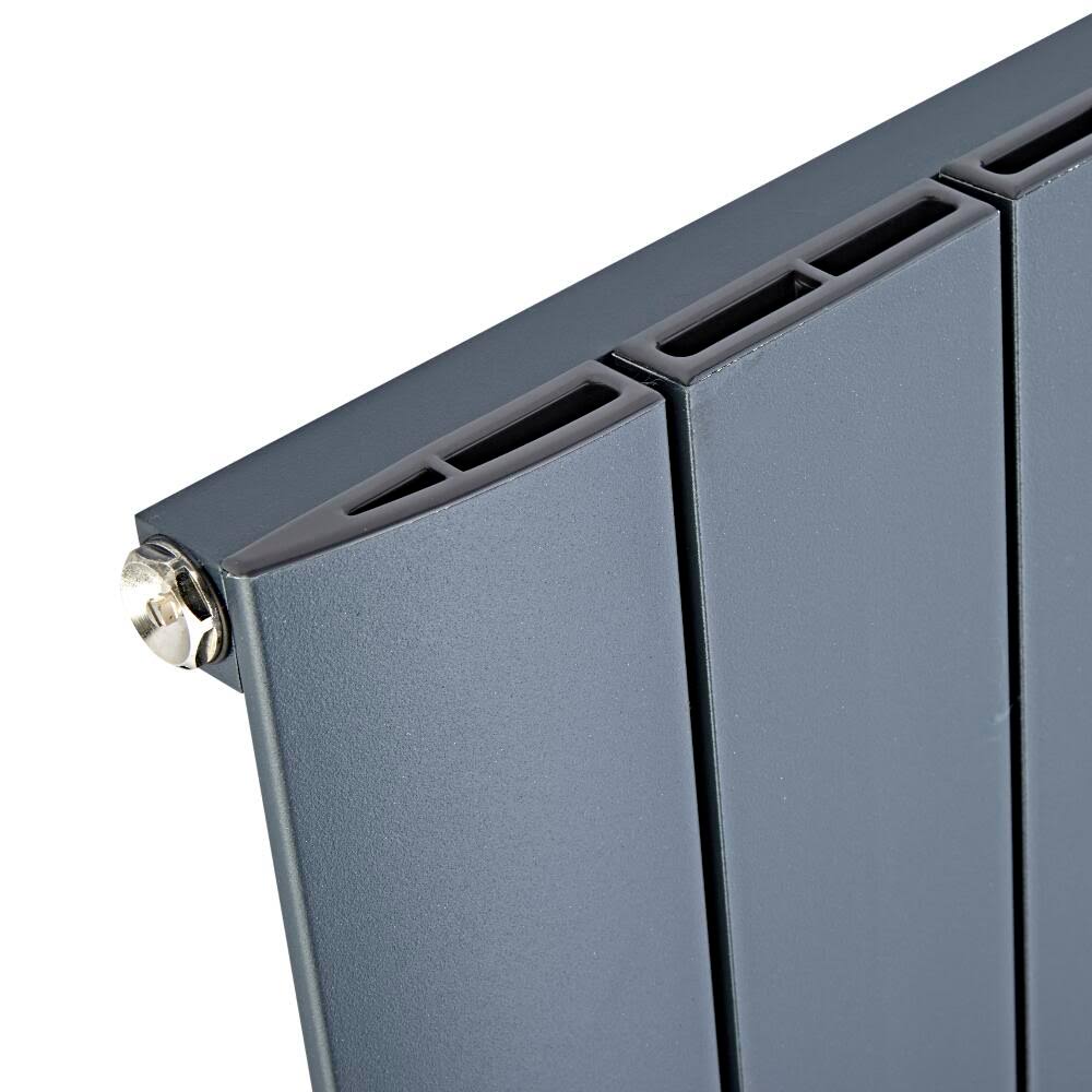 Anthracite Vertical Hot Water Radiator H33967
