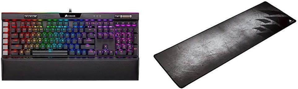 Black Mechanical Gaming Keyboard with Cherry MX Speed RGB Silver T1812