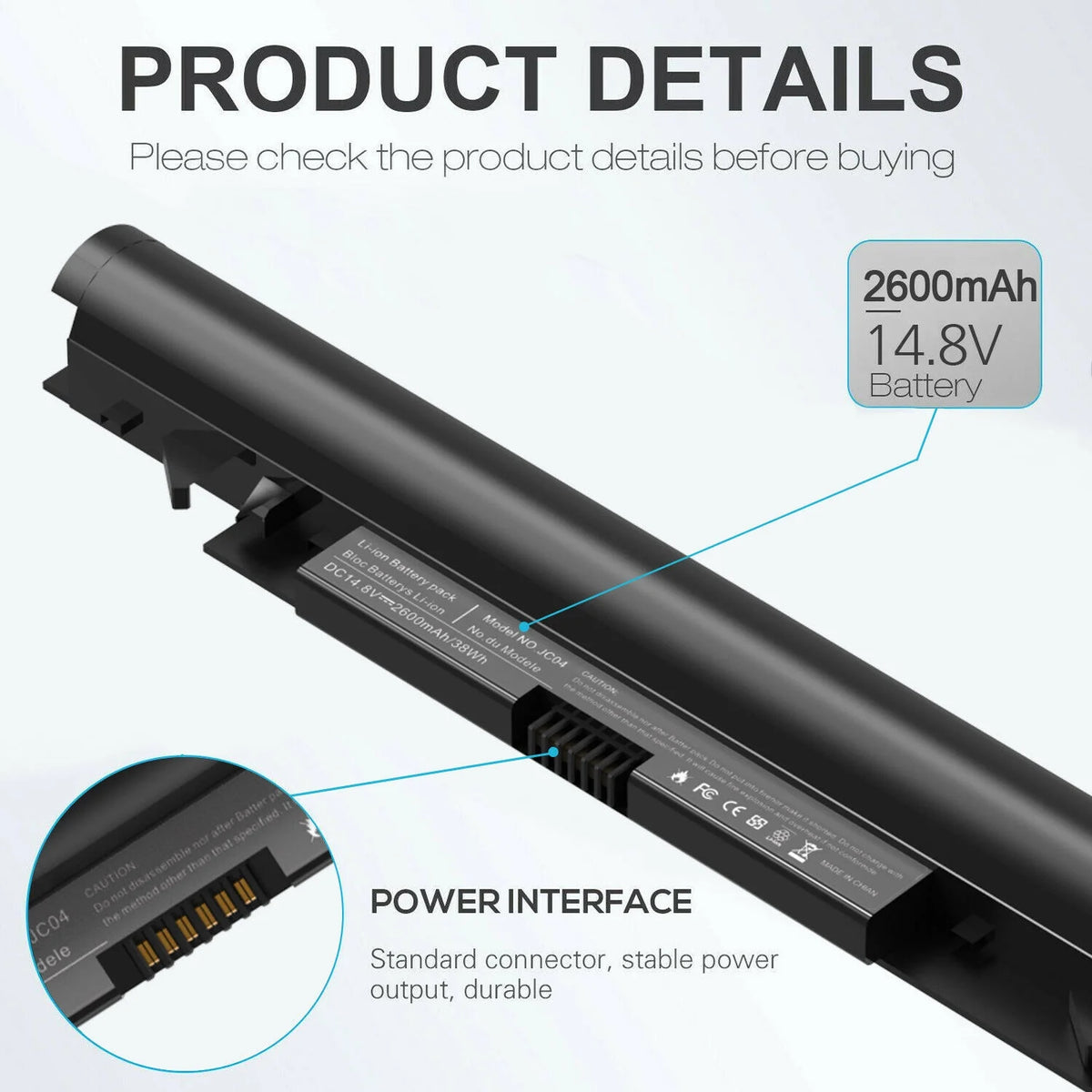 Laptop Battery for HP 15-BS 15-BW 17-BS Series X5347