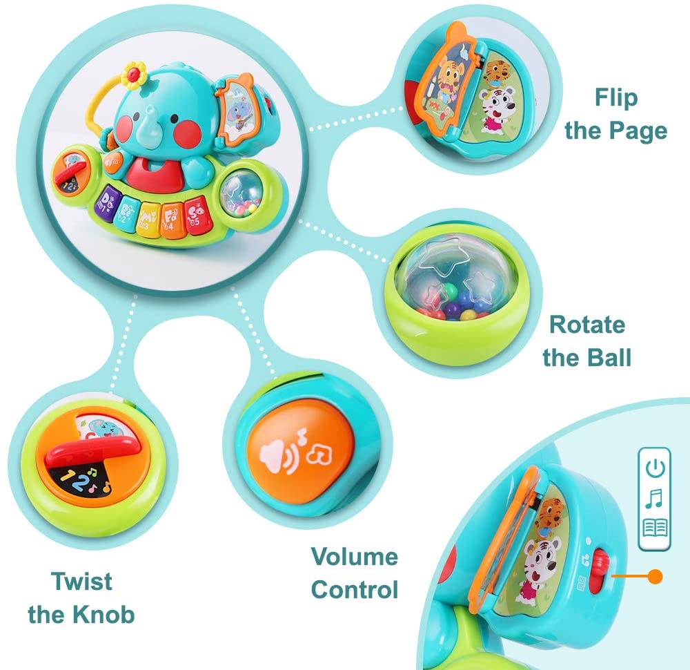 Musical Piano Keyboard Sensory Toy for Toddlers Q1921