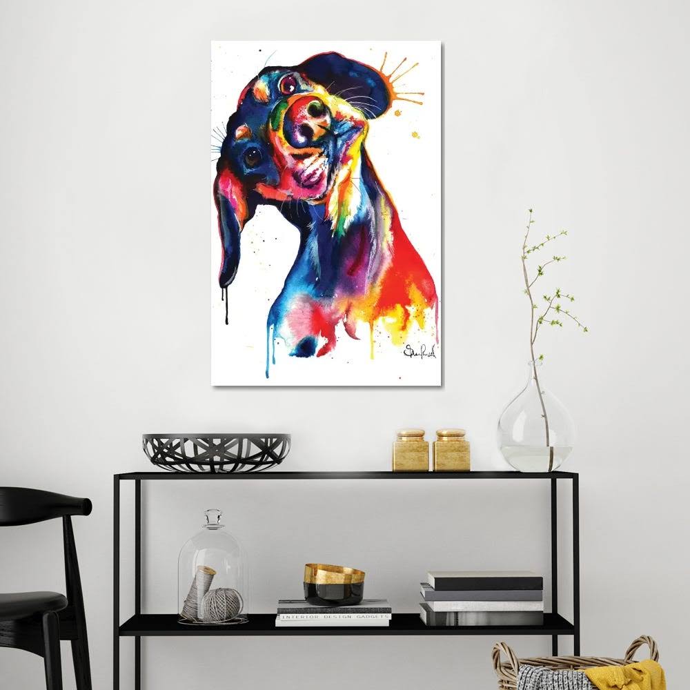 Dachshund Canvas Wall Decor Prints P1572