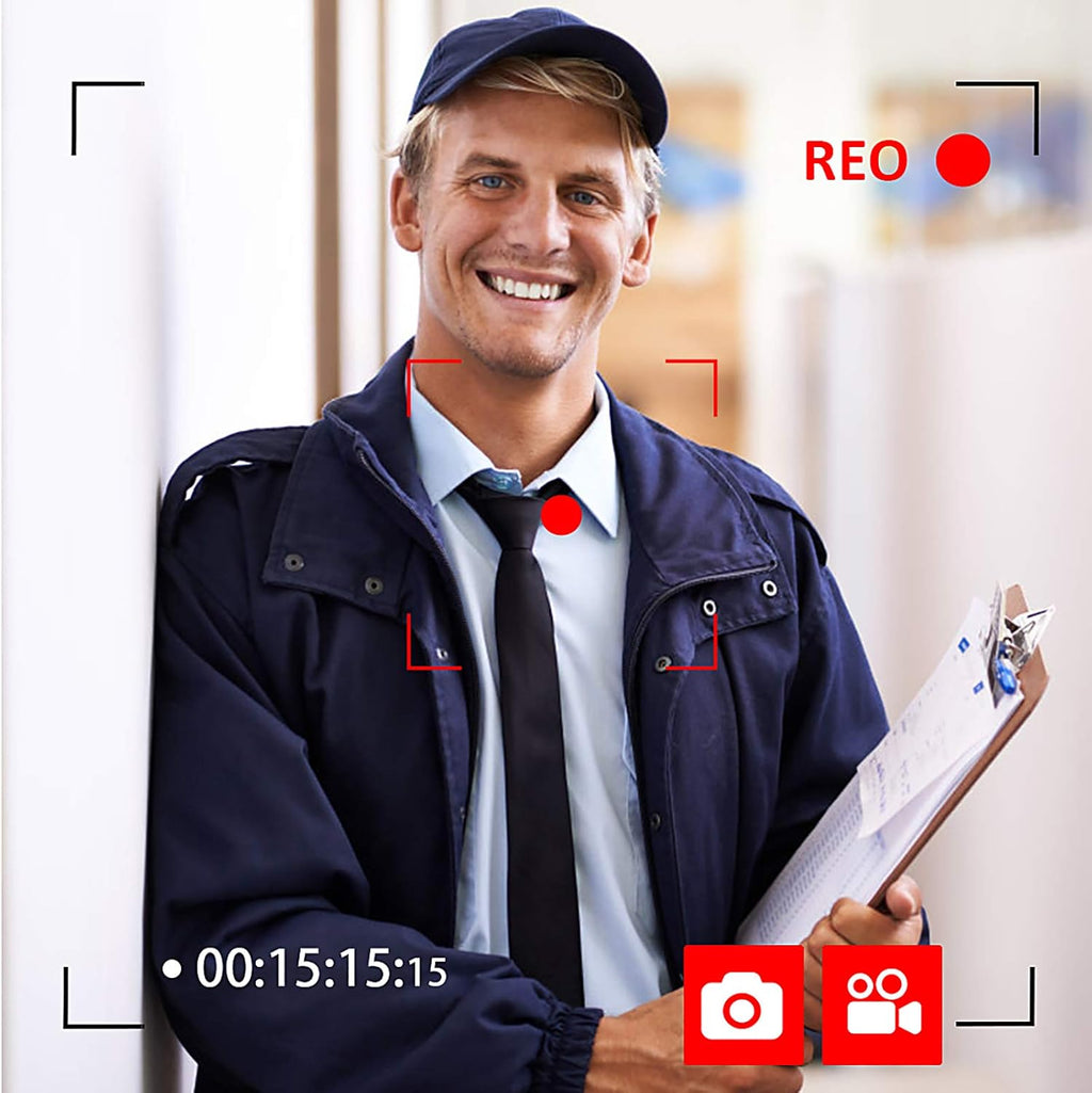 Wireless WIFI Video Door Phone IP Doorbell Intercom System with Camera 4 Wire 7 Inch Entry with 1x1080P Wired Camera Night Vision E6345