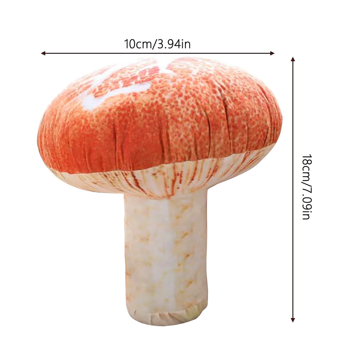 3D Mushroom Head Pillow Plush Toy U51022