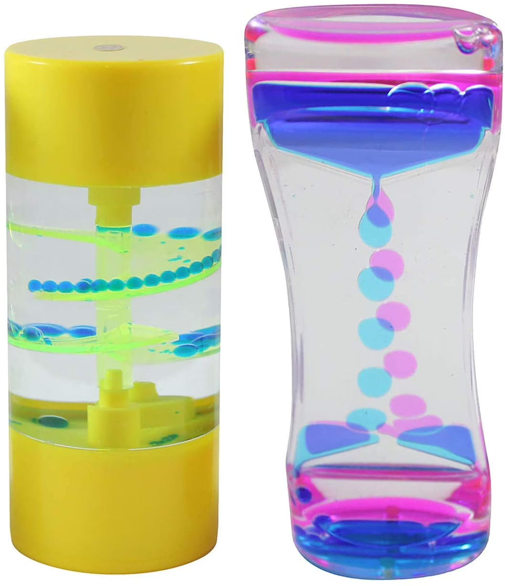Bubble Spiral Liquid Dripping Timer Sensory Desk Toy T4201