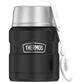 Black Stainless Steel Vacuum Insulated Food Jar With Spoon, 16 oz R88678