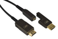 4K HDR HDMI 2.0 Cable Fiber/Copper Hybrid with Detachable Connector CL2 In-Wall Rated P454