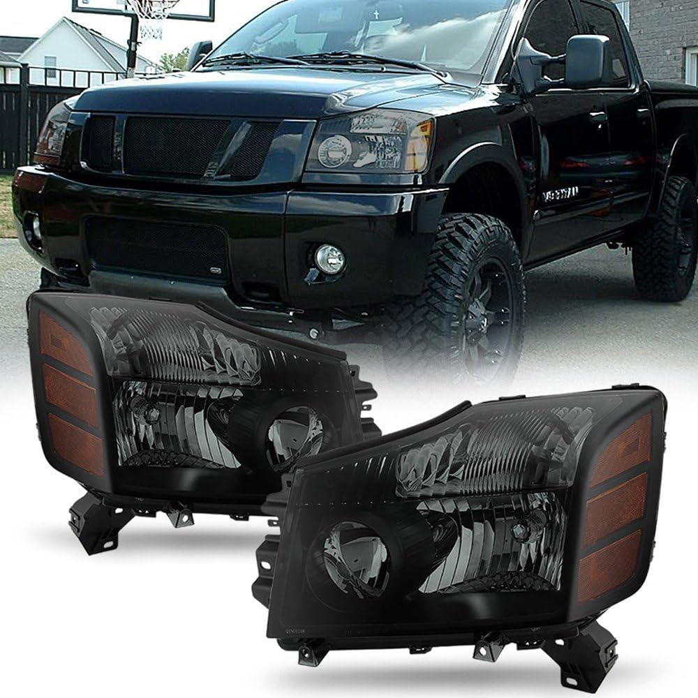 Black Smoked Headlights Set F518518