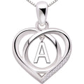 Sterling Silver Cubic Zirconia Pendant Necklace O75063