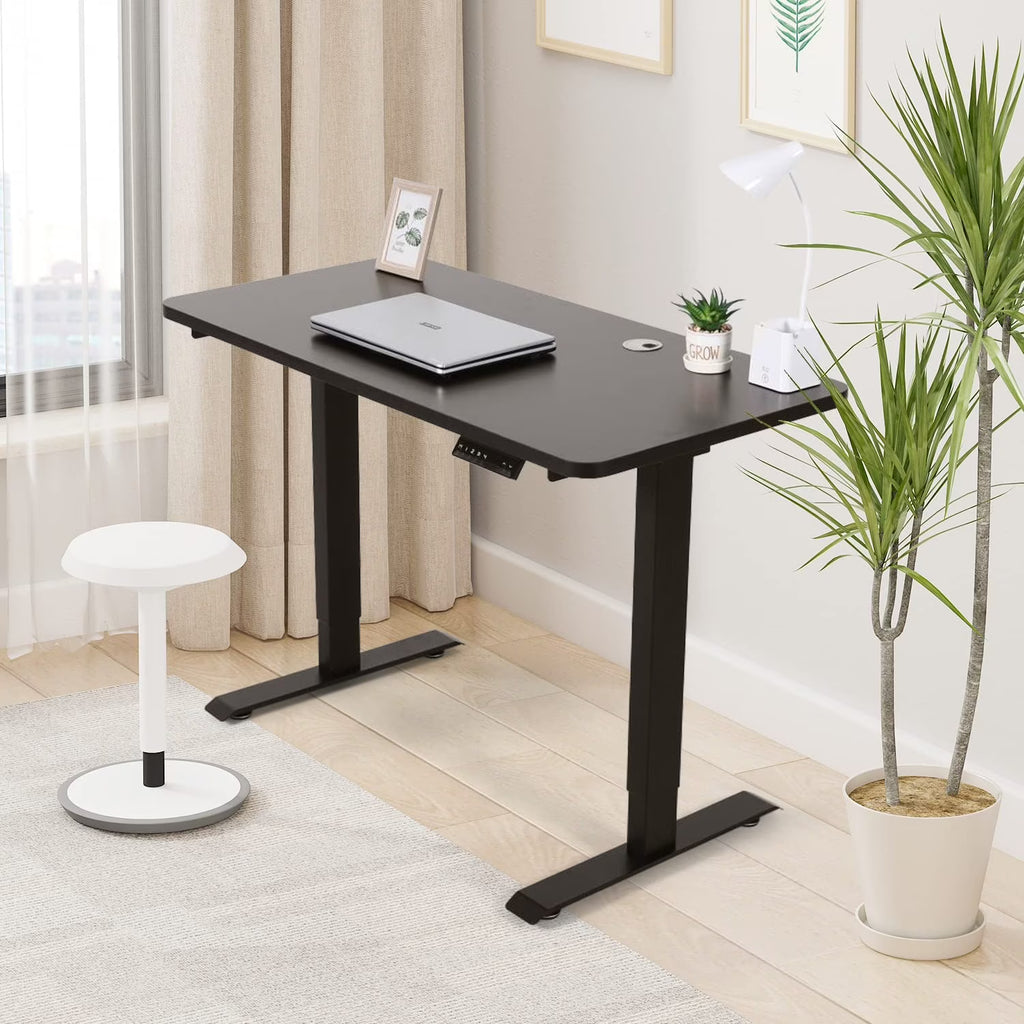 Black Electric Standing Desk Converter with 46 in. Top K7812