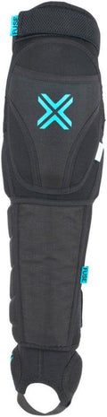Black/Blue 2X-Large Knee Shin Ankle Combo Pad P1831