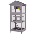 Gray Aviary Bird Cage H8143
