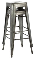 Antique Metal Barstool W2155