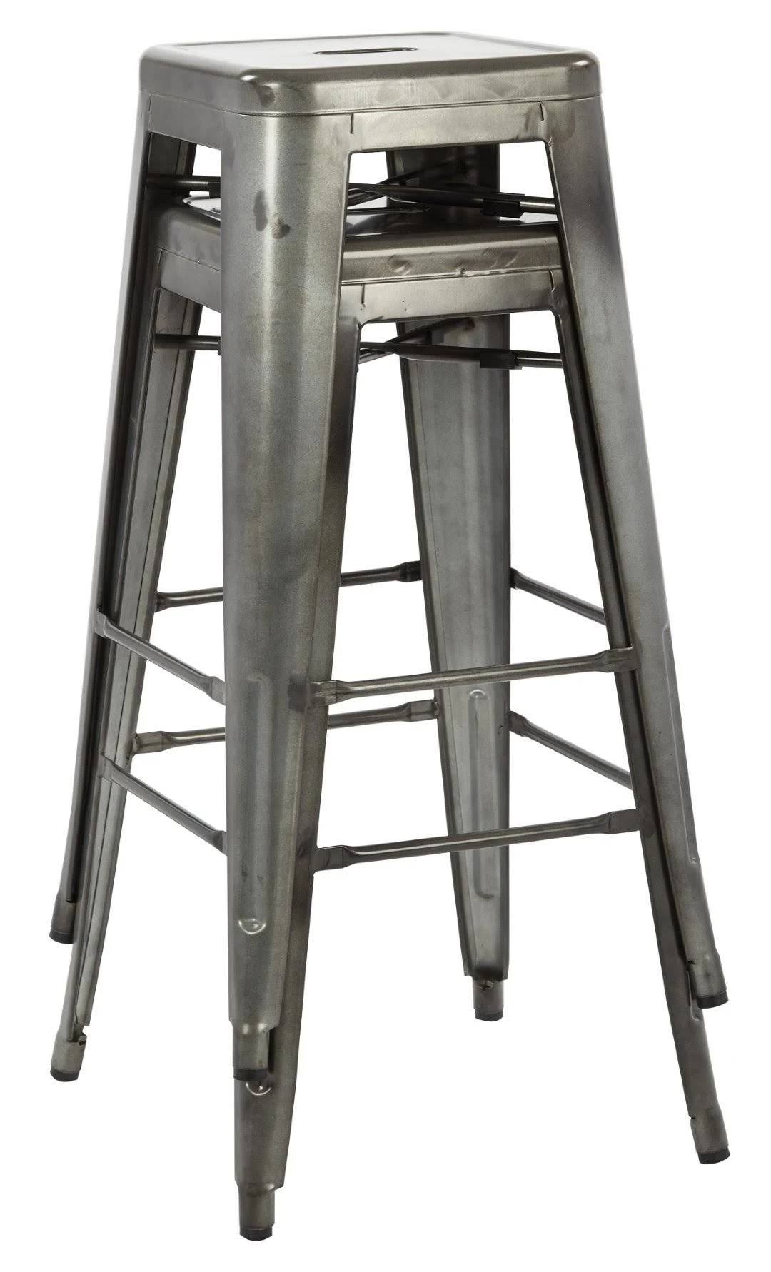 Antique Metal Barstool W2155