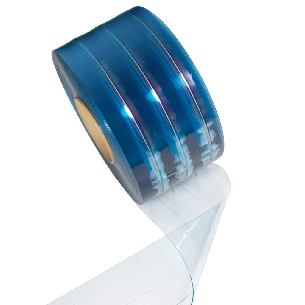 Clear-Flex II PVC Standard Smooth Strip Door Bulk Roll, 300' Length x 8" Width x 0.08" Thick K8950