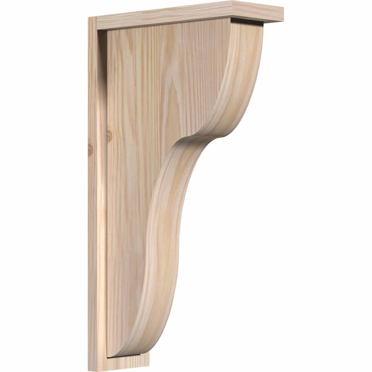 Carmel Smooth Corbel with Backplate, Douglas Fir H13951
