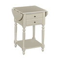 White Accent Table with Dropleaf X299