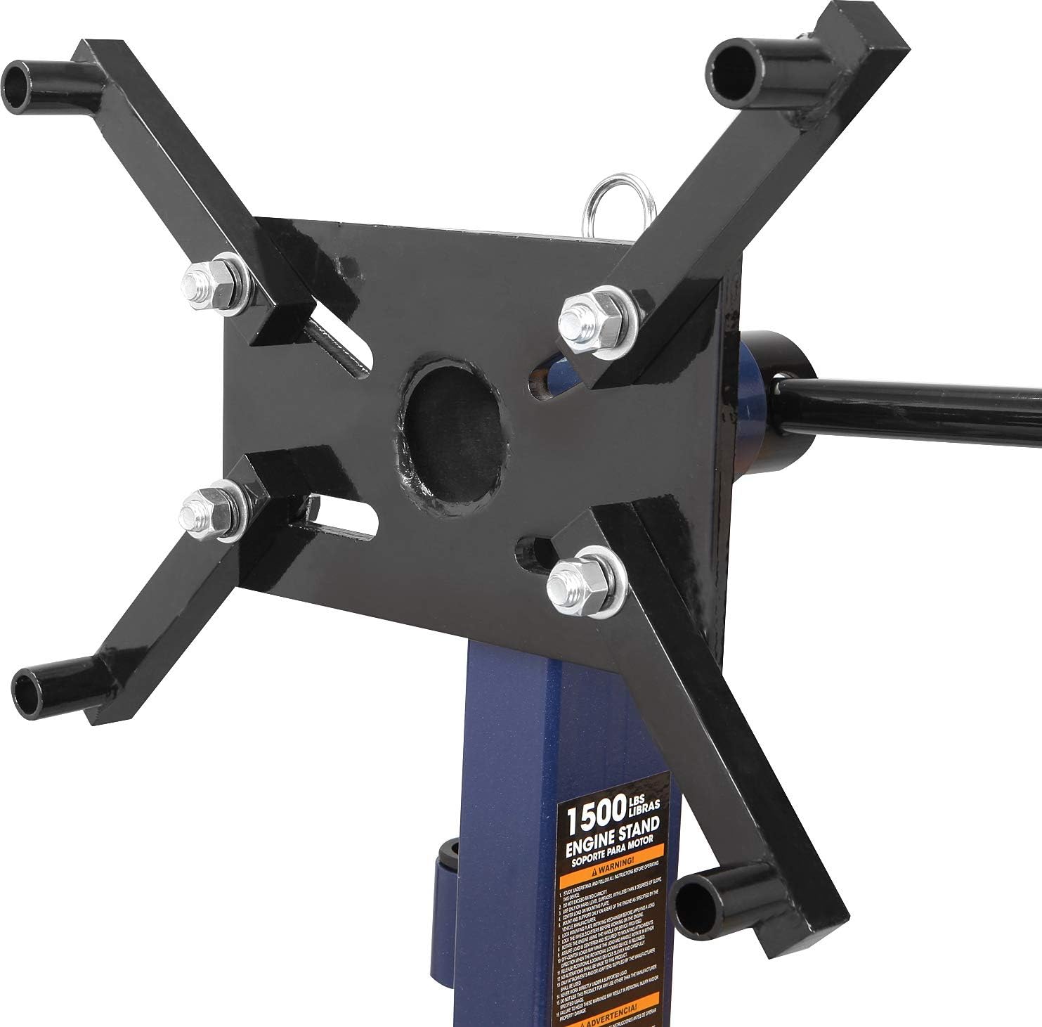 3/4 Ton Steel Rotating Engine Stand with Folding Frame, Blue V400