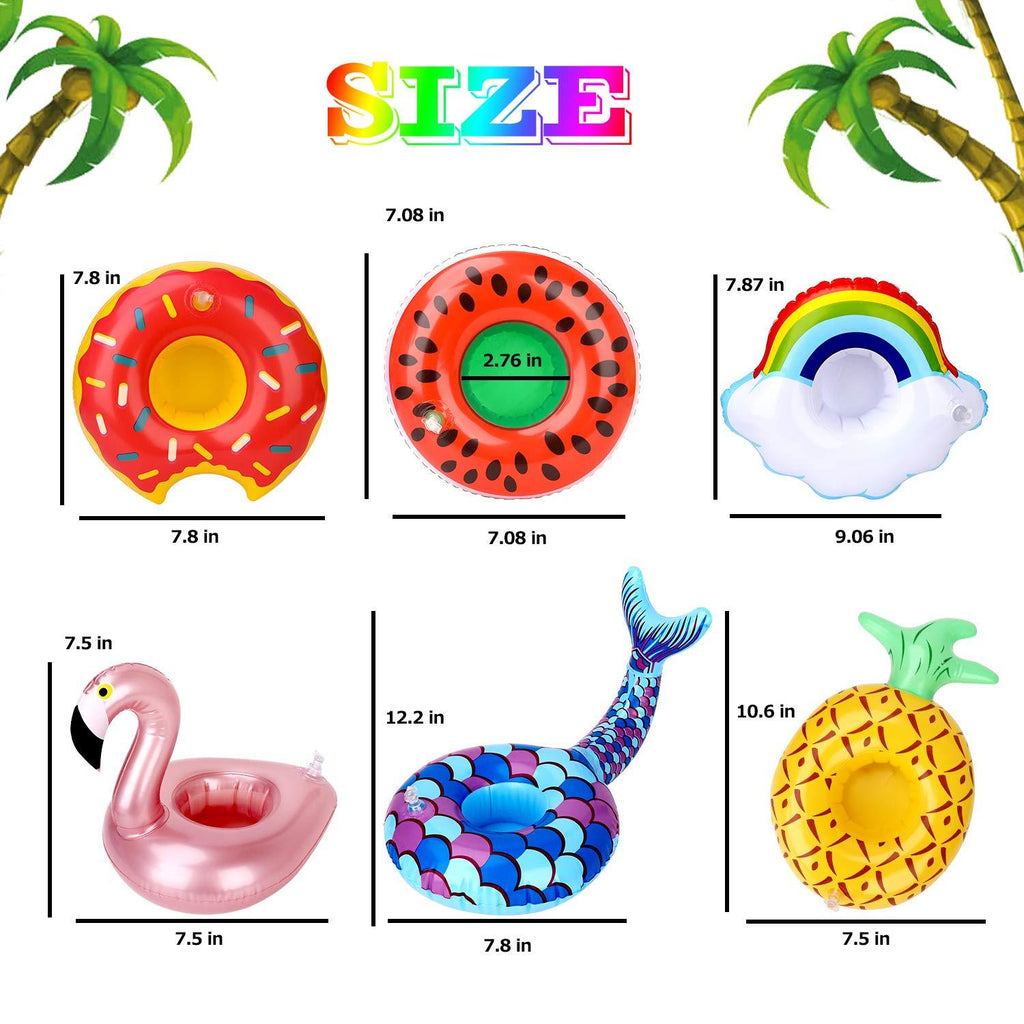 Inflatable Drink Holder 12 Pack Pool Drink Floats H4318