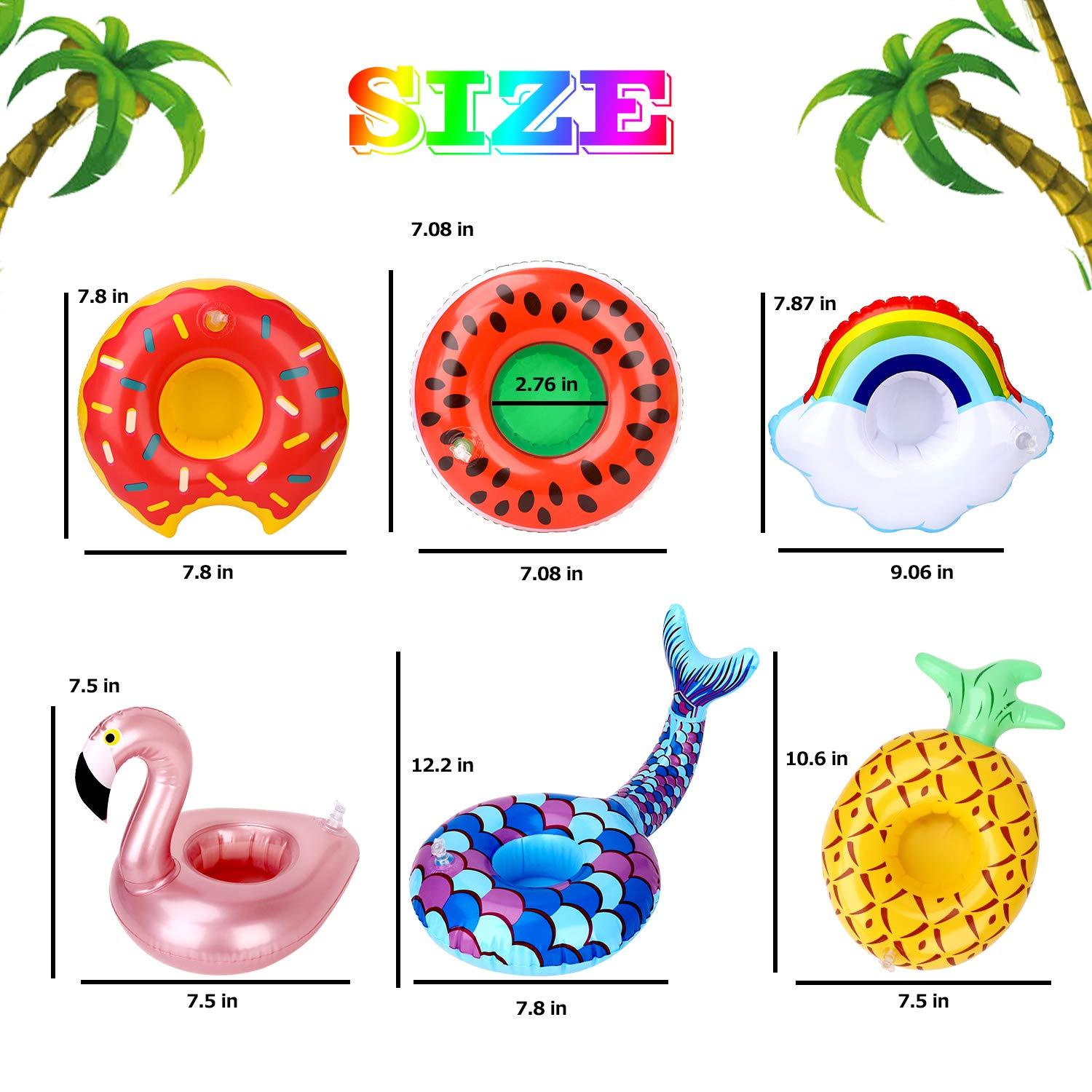 Inflatable Drink Holder 12 Pack Pool Drink Floats H4318