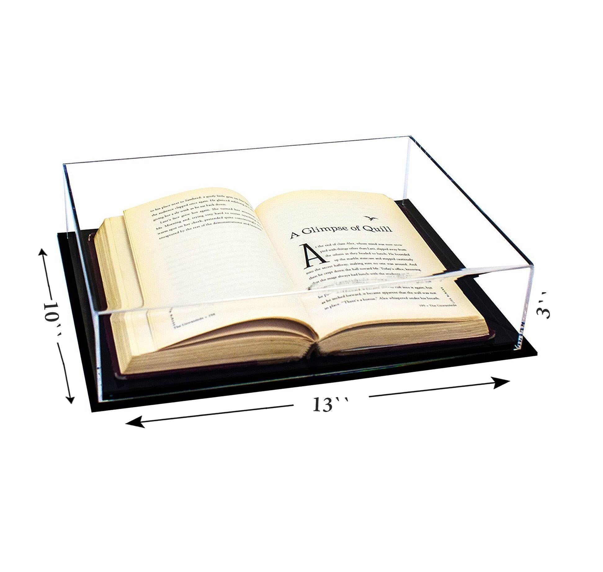 Clear Acrylic Book Display Case with Wall Mount I347025