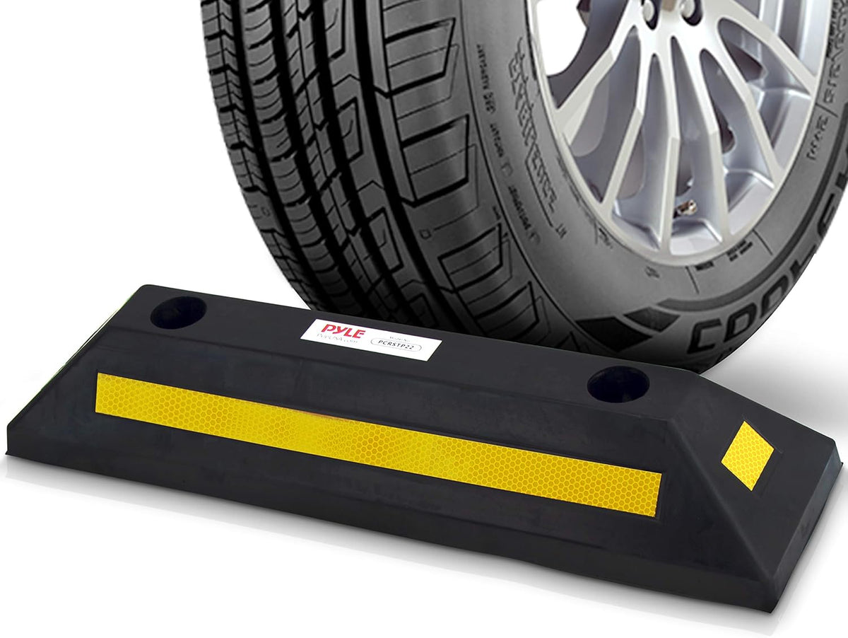 Heavy Duty Rubber Parking Stopper, Pack of 2 O956854