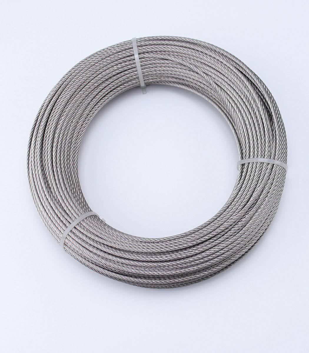 Stainless Steel Cable 1/8 inch T316 Marine Grade Wire Rope 7x7 Strands J54208