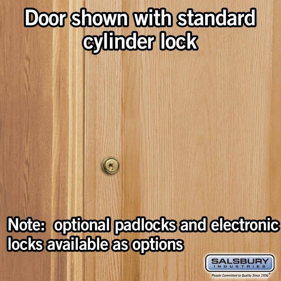 Solid Oak 3-Tier Executive Locker E7404