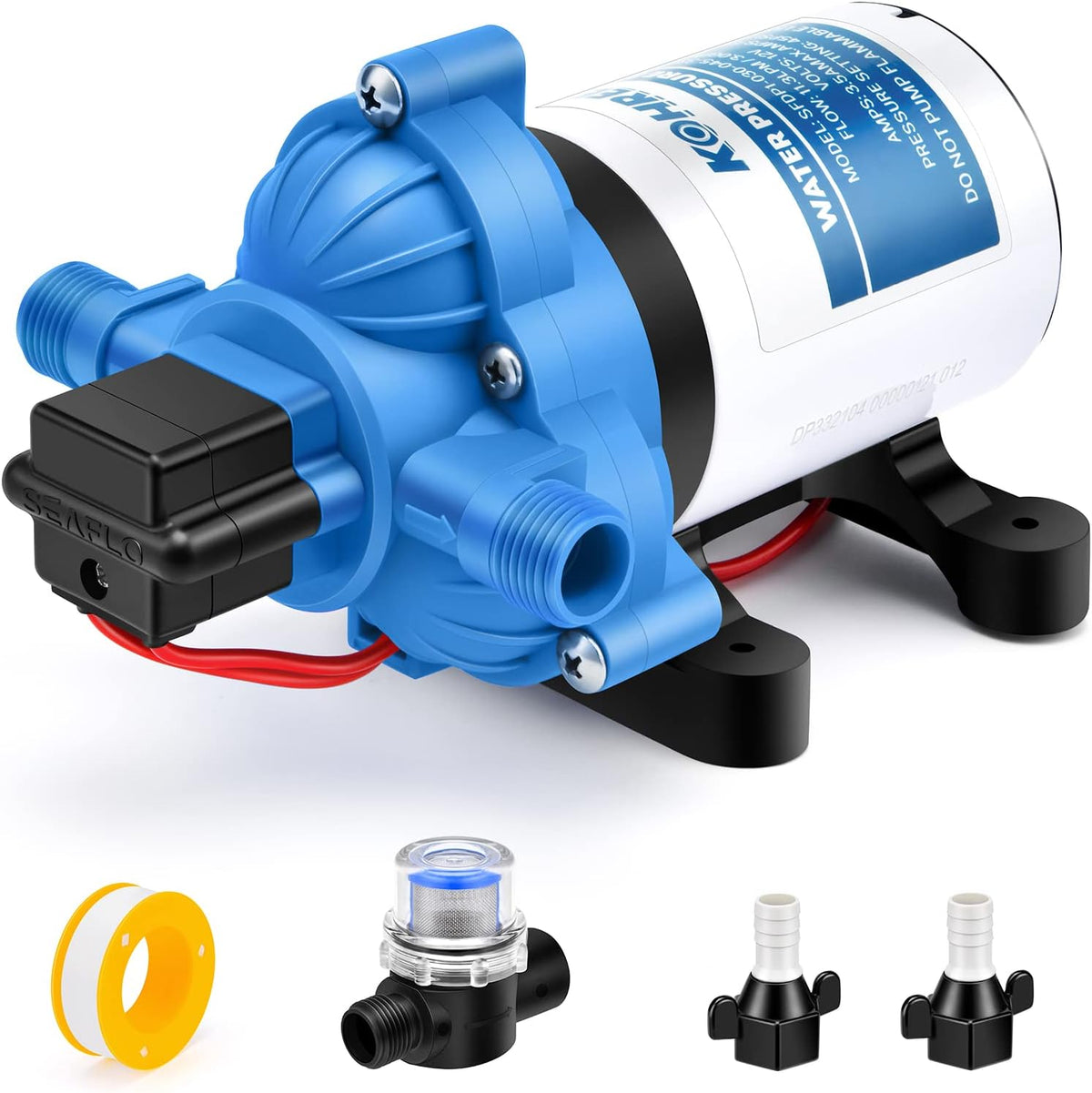 12V DC Diaphragm Water Pump with Pressure Switch G553