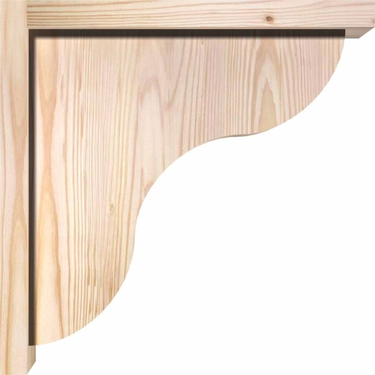 Carmel Smooth Corbel with Backplate, Douglas Fir H13951