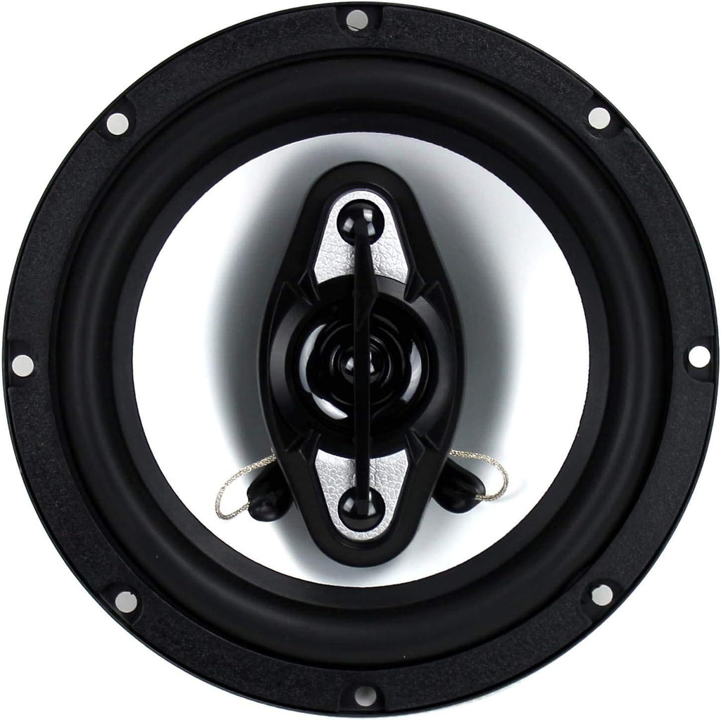 Onyx 6.5 Inch 400 Watt 4-Way Car Audio Coaxial Speakers, 2 Pairs M319217