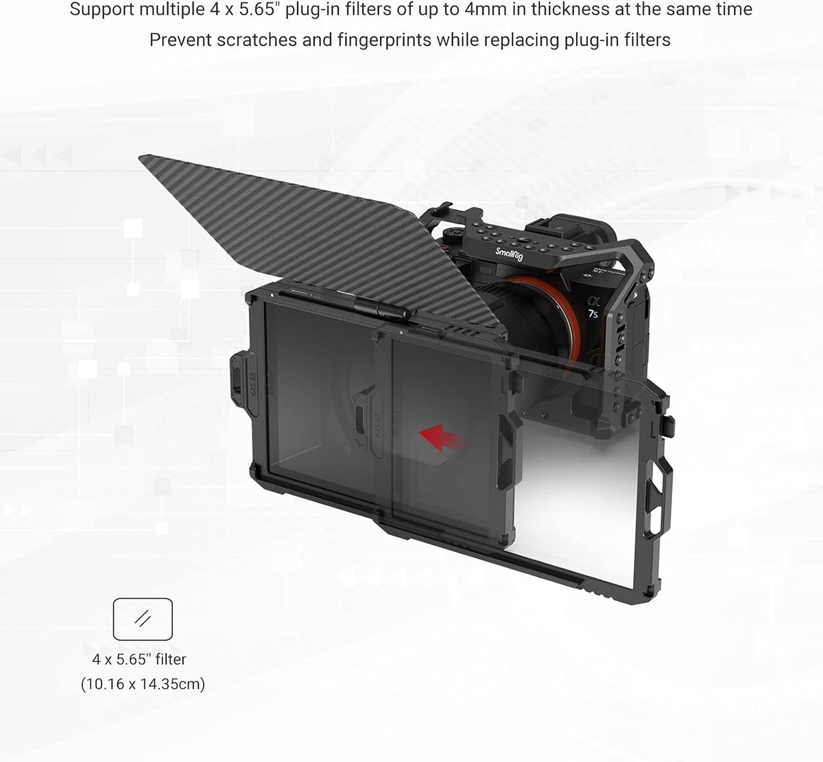 Mini Matte Box for 67mm/72mm/77mm/82mm/95mm Lenses M122