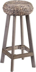 Gray Backless Hyacinth Stools G302