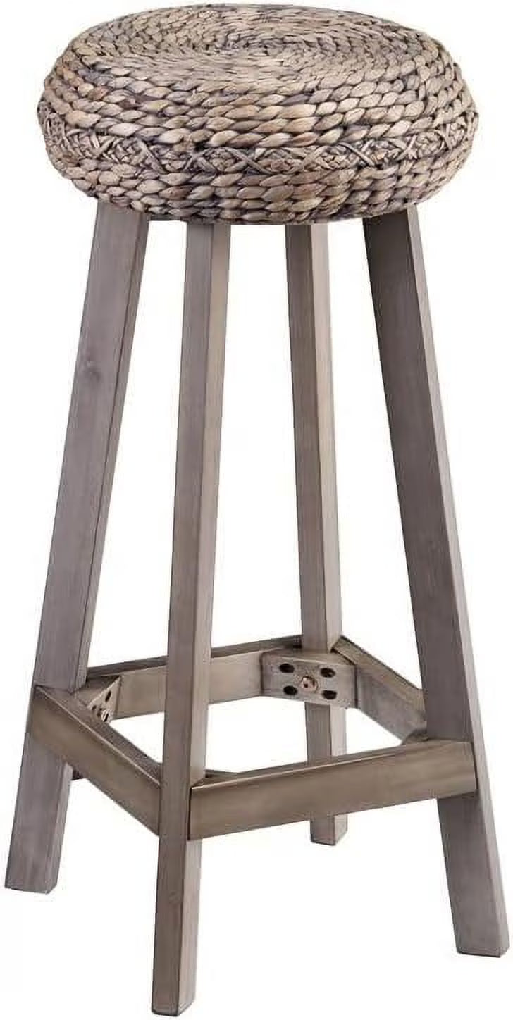 Gray Backless Hyacinth Stools G302