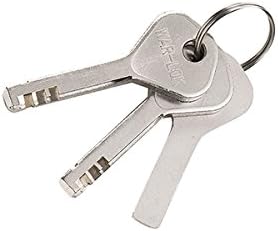 Heavy Duty Padlock, Chrome Plated, Extruded Brass, Hardened Boron Steel Shackle, Pack of 2 L537512