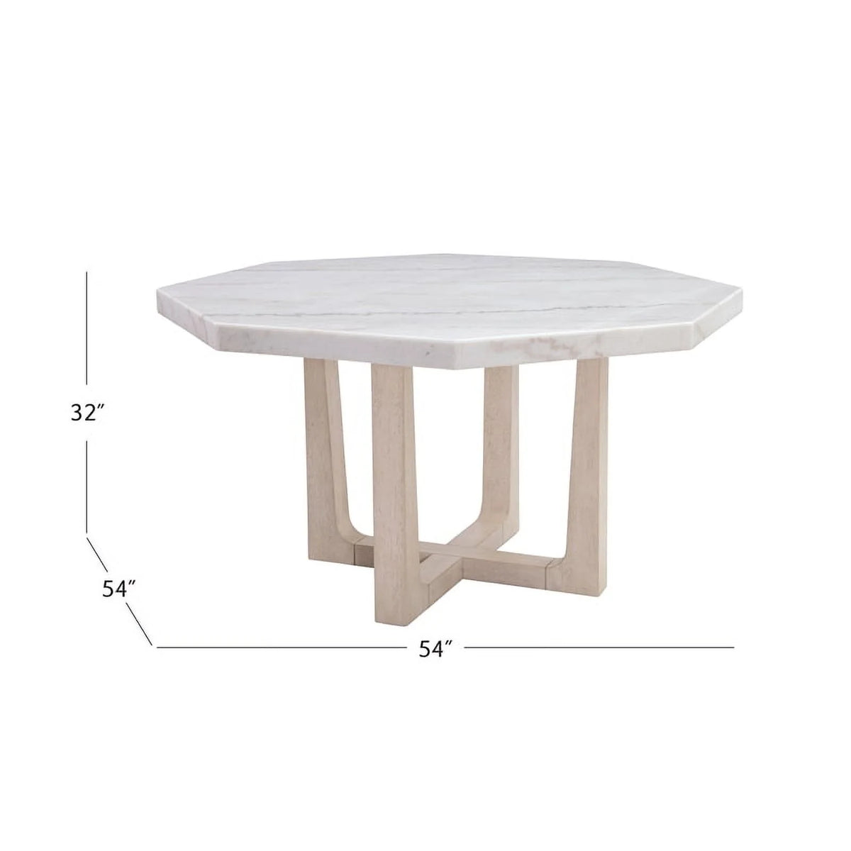 White Marble Top Wood Dining Table Z809