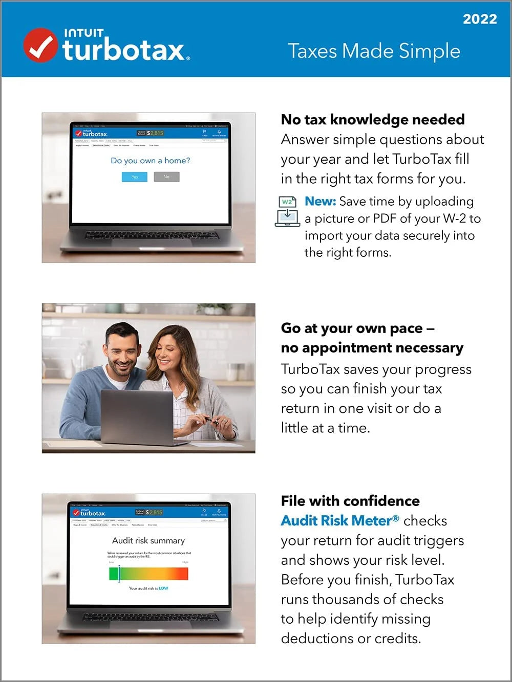 TurboTax Deluxe + State 2022 PC/Mac P4257