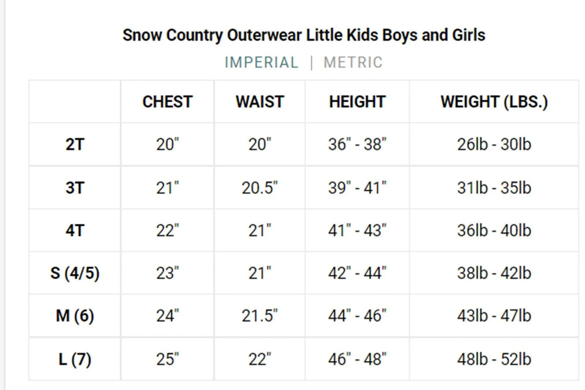 Little Girls Snowsuit Ski Jacket and Snow Pants Set S-L E8492