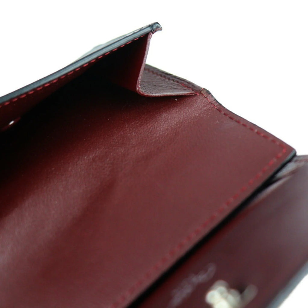 Black Leather Coin Case H1391