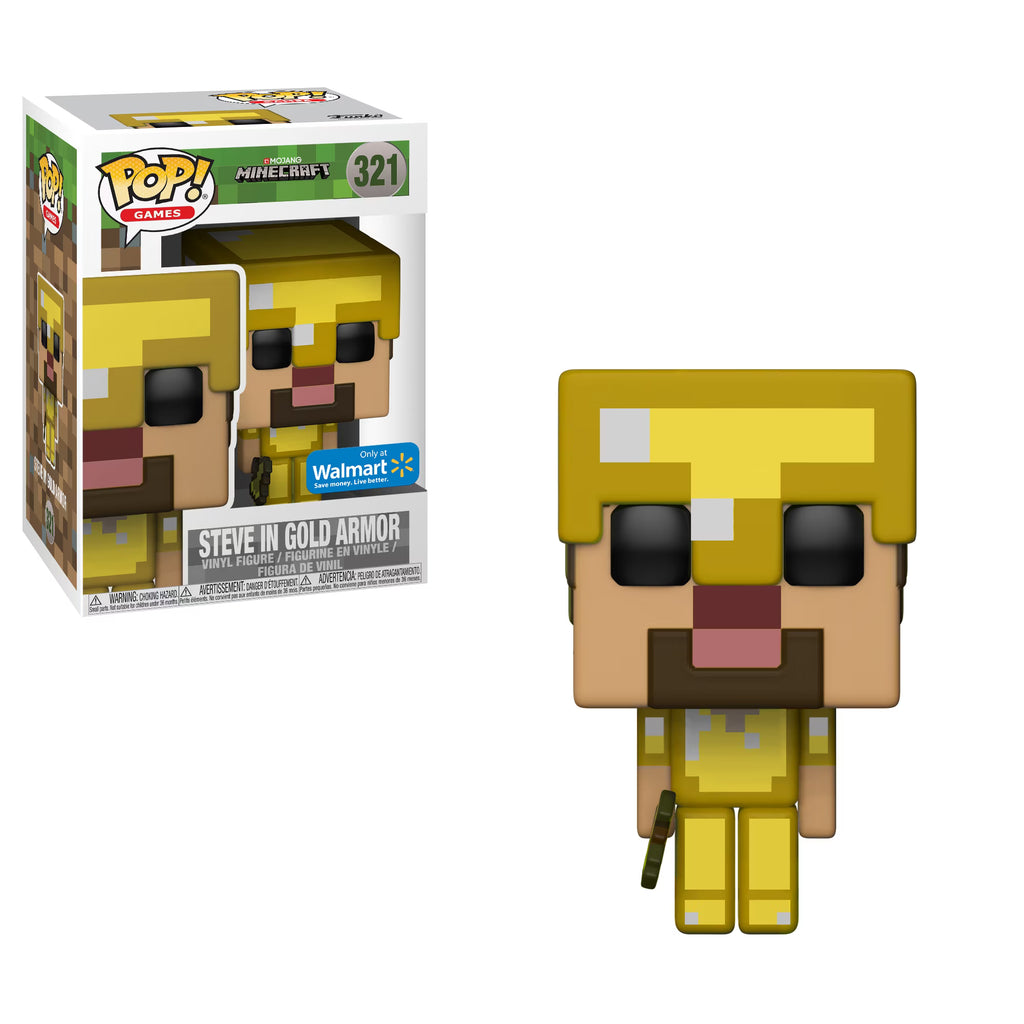 Minecraft Steve With Gold Axe Pop! Vinyl Figure O1824