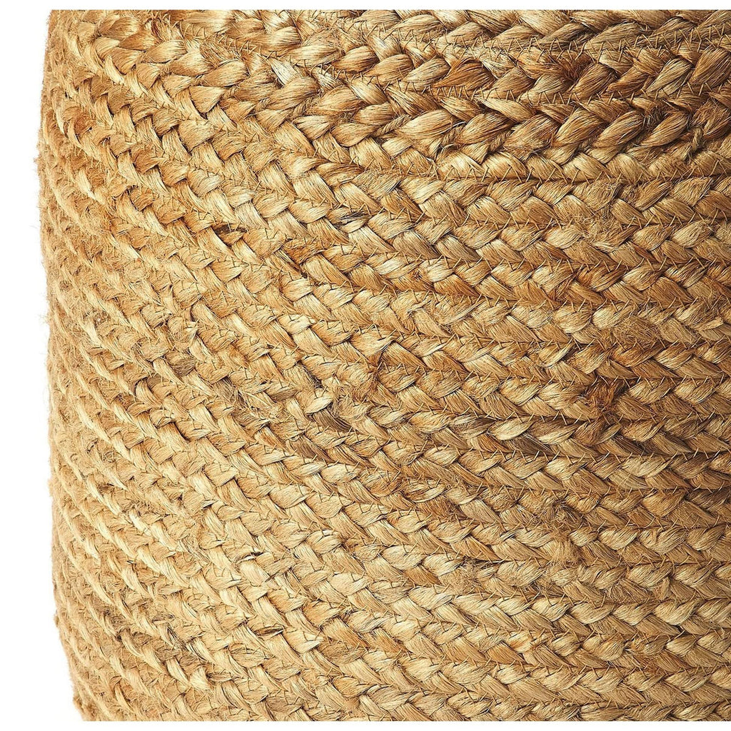 Natural Round Jute Pouffe H28963