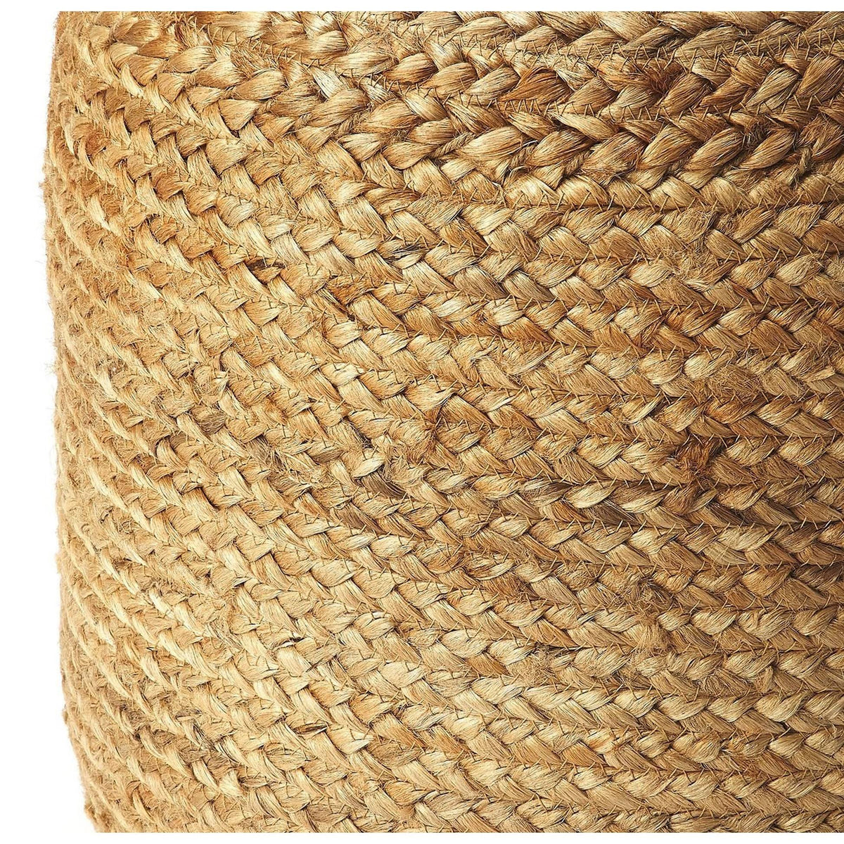 Natural Round Jute Pouffe H28963