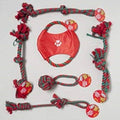 72 Pc Christmas Dog Toy Rope Chews J928