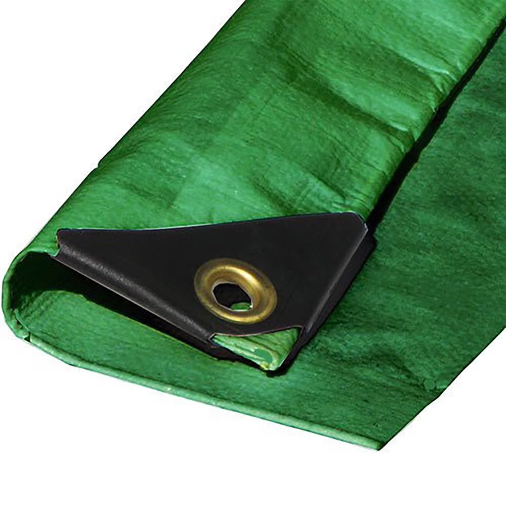 Green 12 mil 3 Ply Reinforced Tarp B98027