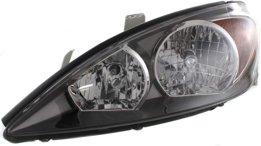 Black Pair Headlight Assembly for Toyota Camry 2002-2004 SE Model E512