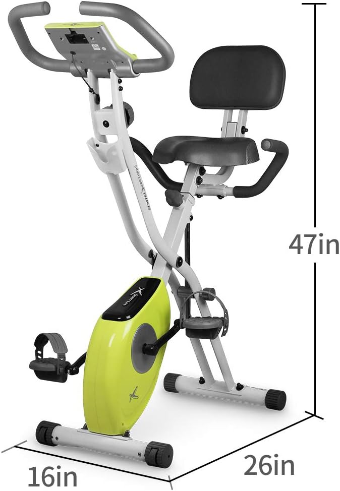 Folding Exercise Bike with LCD Monitor K510