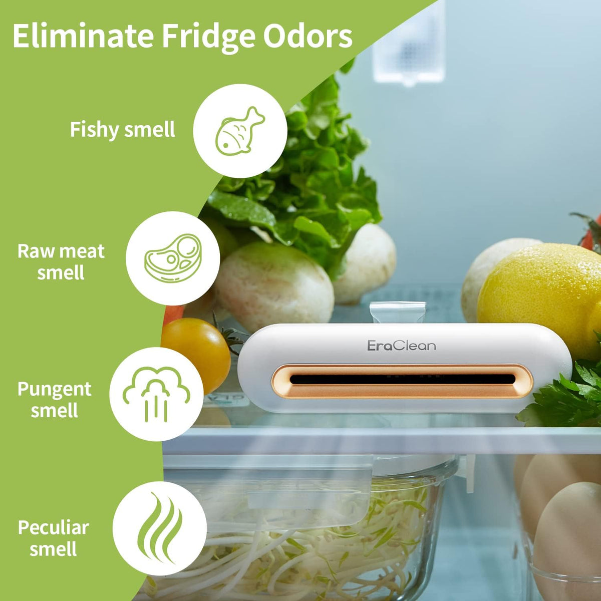 Mini Fridge Deodorizer, Rechargeable Odor Eliminator U402213